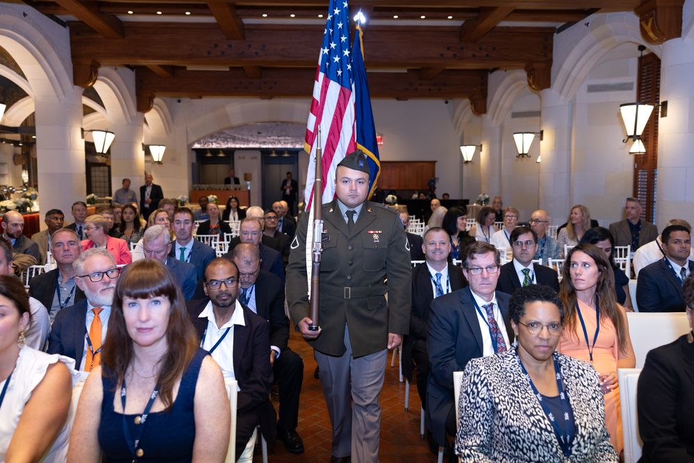 Presentation of Colors preceding the National Anthem at the 2024 Green Chemistry Challenge Awards Ceremony.