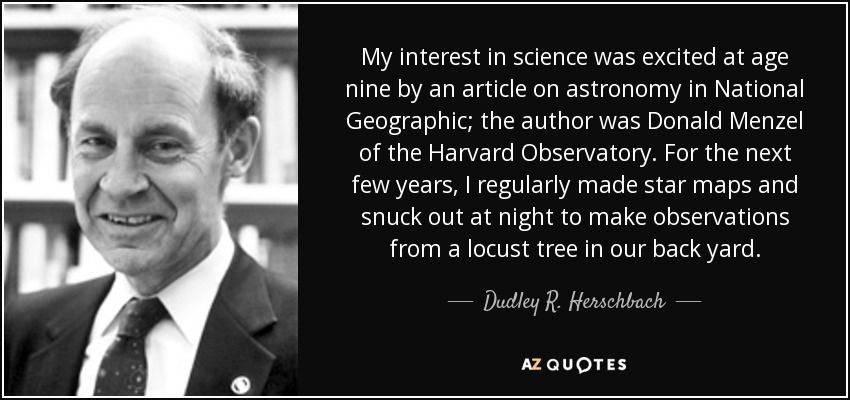 Fun Facts: American Chemist Dudley R. Herschbach