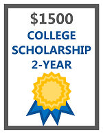 2019-07-11 - Scholarships_Awards Icon - $1500 College Scholarship - 2 Year - (150x194).png