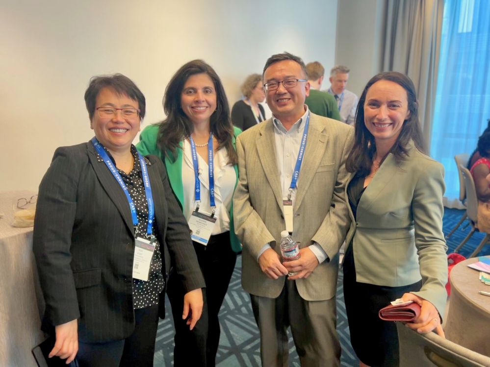 NPC leadership team (left to right): Wei Gao (Dow, Inc.), Isamir Martinez (ACS GCI) , and Jun Wang (Colgate-Palmolive), with ACS GCI director Adelina Voutchkova.